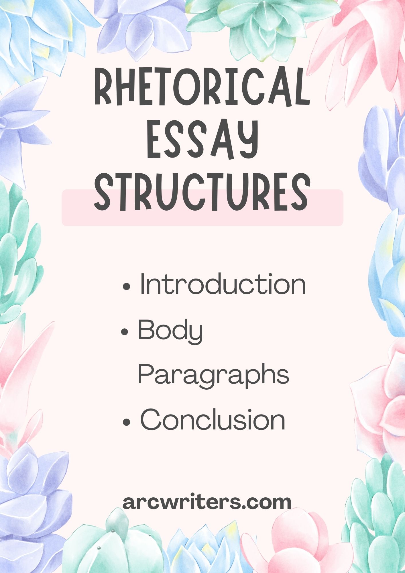 rhetorical essay structures